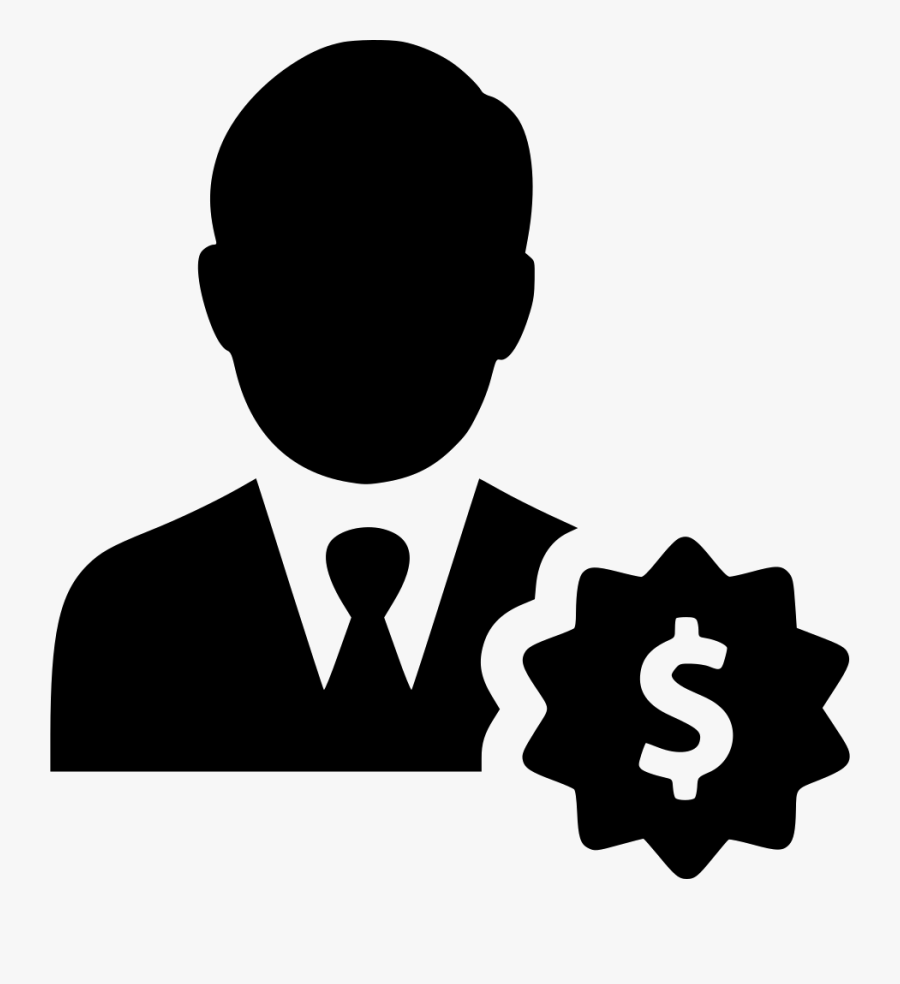 Dollar User Person Financial - Sales Person Icon Png, Transparent Clipart