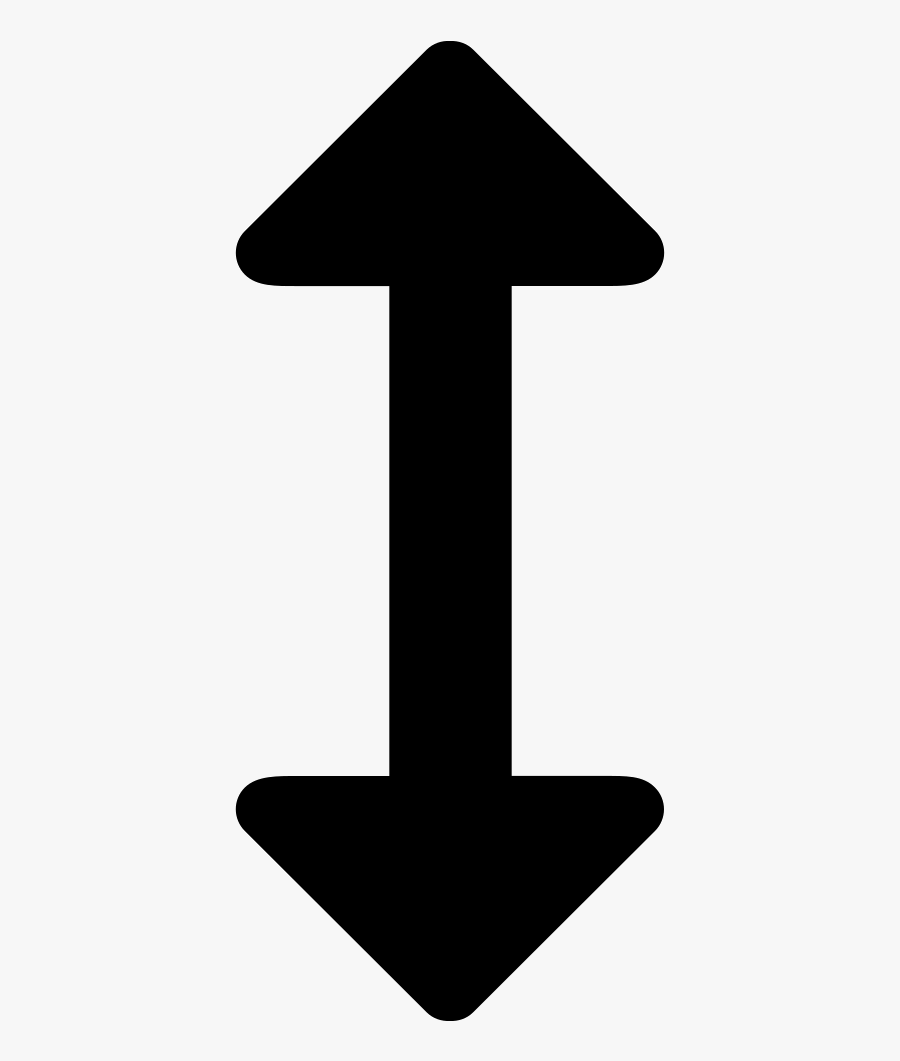 Transparent Double Arrow Clipart - Arrow Vertical Icon Png, Transparent Clipart