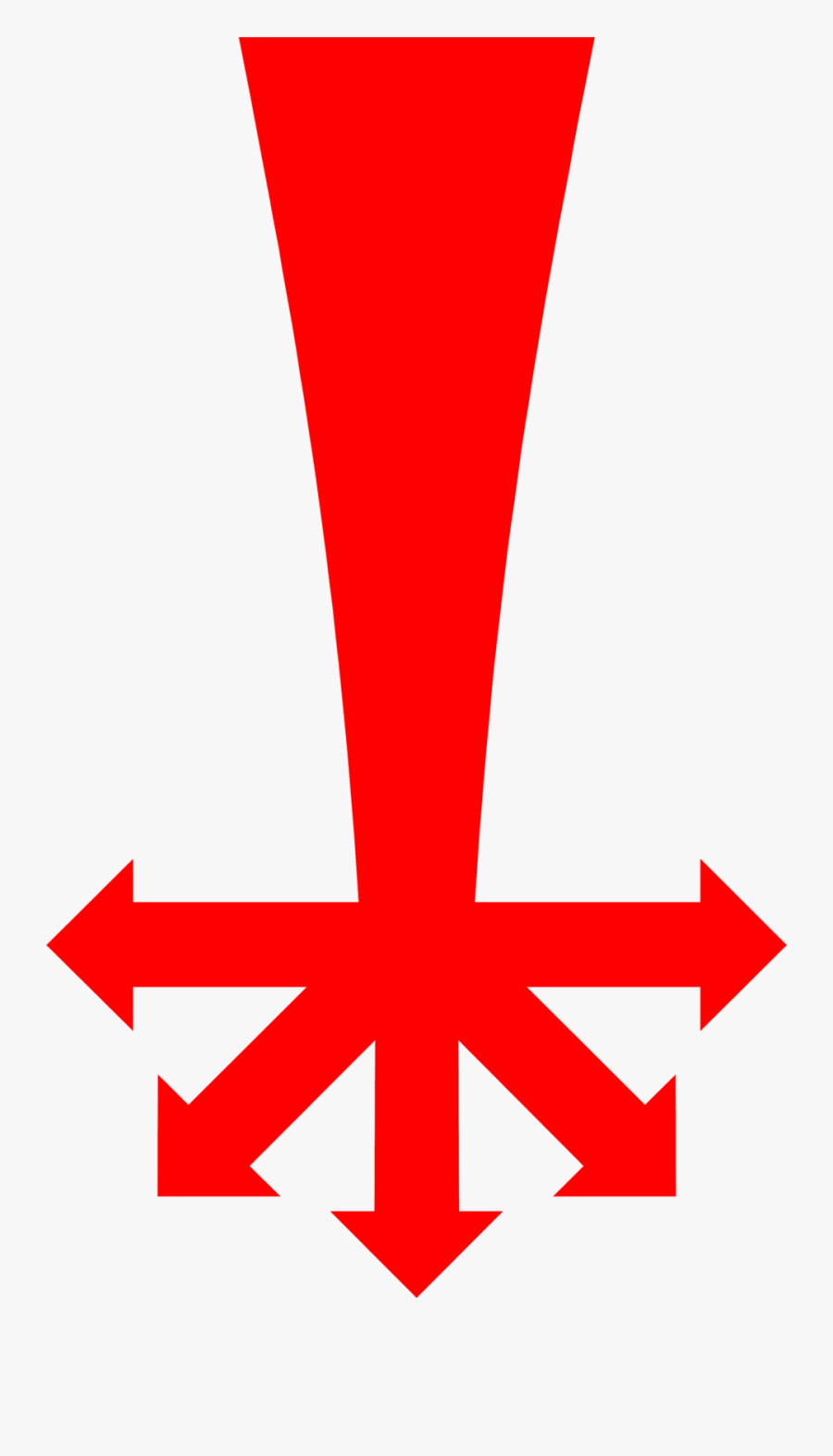 Red Free Stock Photo - Arrows All Directions Transparent, Transparent Clipart