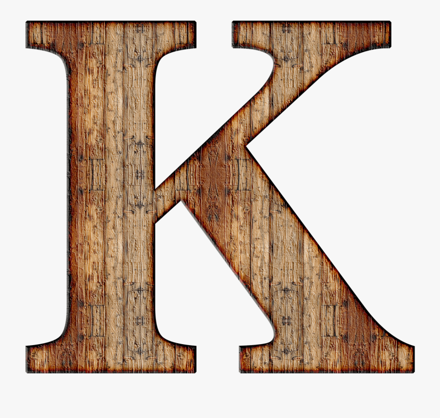 Wooden Letters Alphabet Png - Letter K Transparent Background, Transparent Clipart