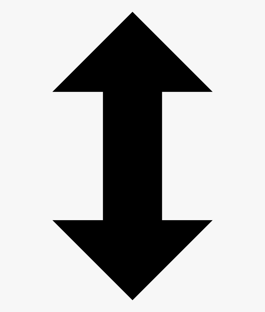 Arrow With Double Direction Comments - Arrow Vertical Icon Png, Transparent Clipart