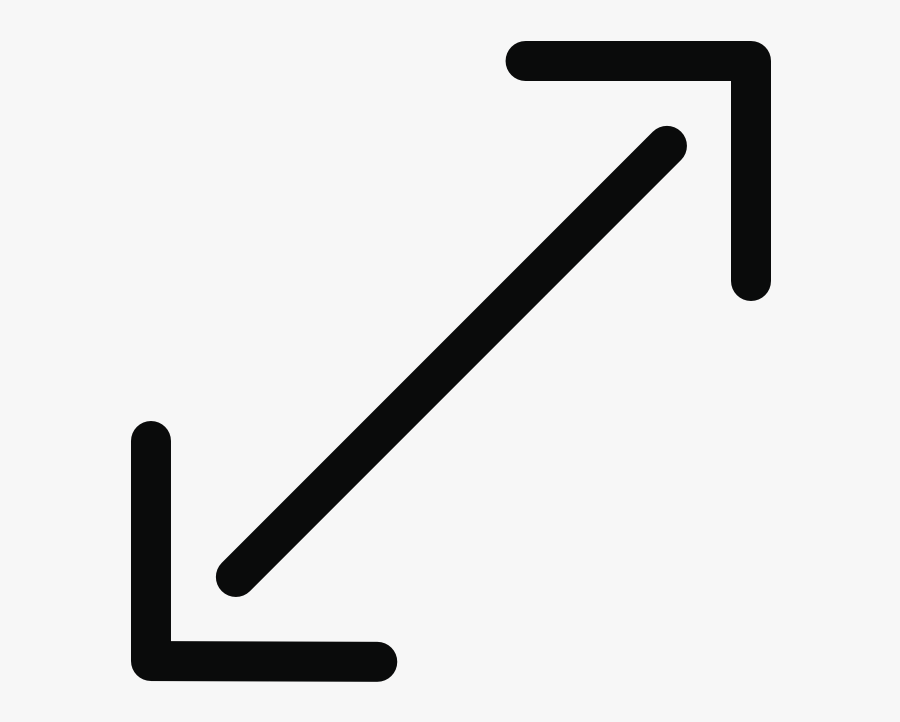 Arrow Double End Right Up Left Down, Transparent Clipart