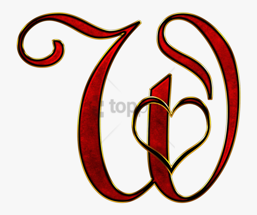 Free Png Valentine Capital Letter W Png Image With - Letra O Com Coração, Transparent Clipart