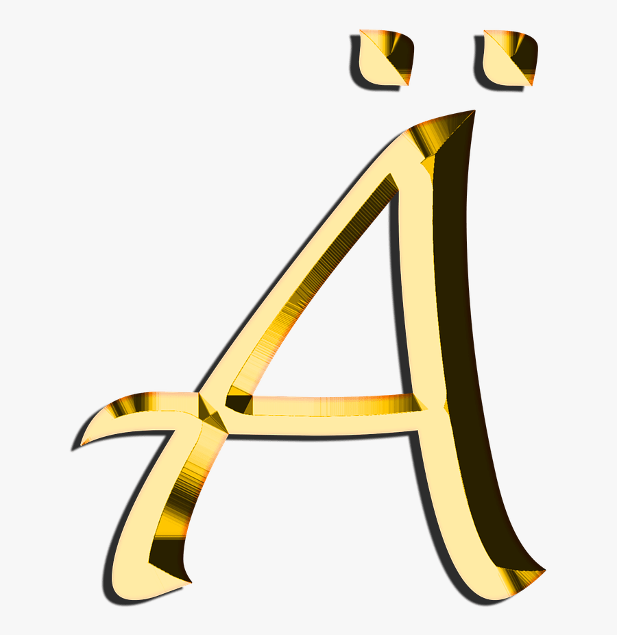 Capital Letter A With Diaeresis - Capital Letter A Transparent Png ...