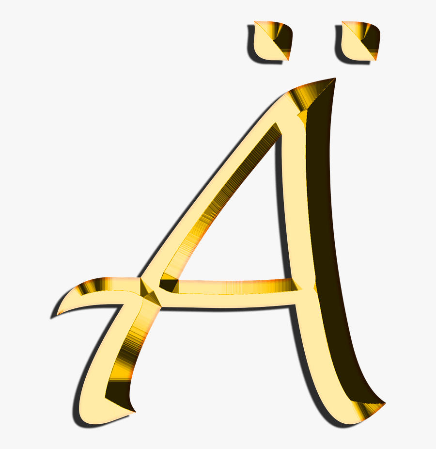 Capital Letter A With Diaeresis - Capital Letter A Transparent Png, Transparent Clipart