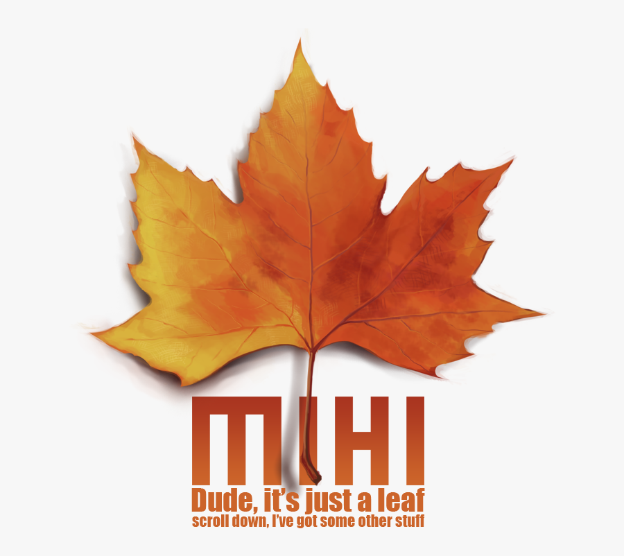 Maple Leaf Art Word - Autumn, Transparent Clipart