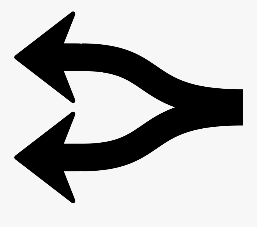 Arrow Fork Icon Free Download Png World And Fork Svg - Fork Arrow Icon Png, Transparent Clipart