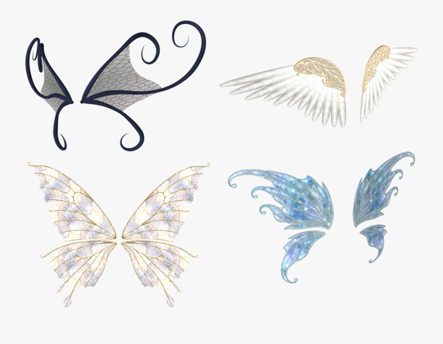 手繪 蝴蝶 翅膀, Transparent Clipart
