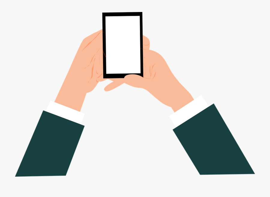 Android Clipart Hand Png - 핸드폰 사람 이모티콘, Transparent Clipart