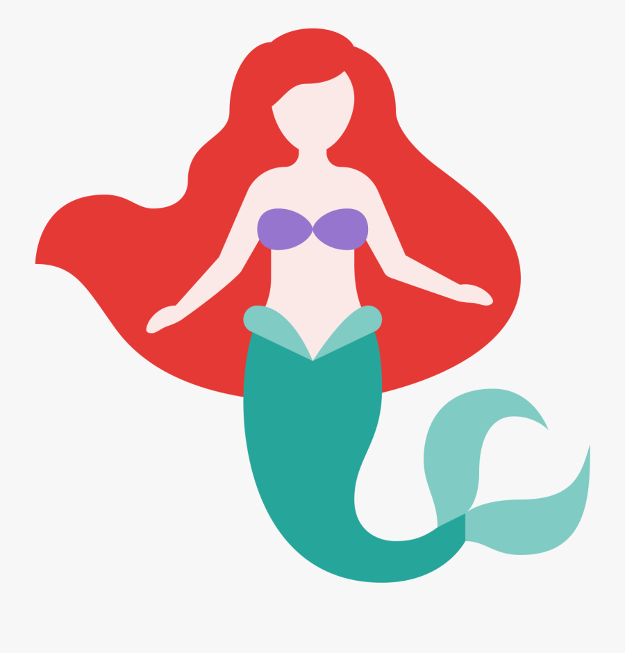 Mermaid Icon, Transparent Clipart