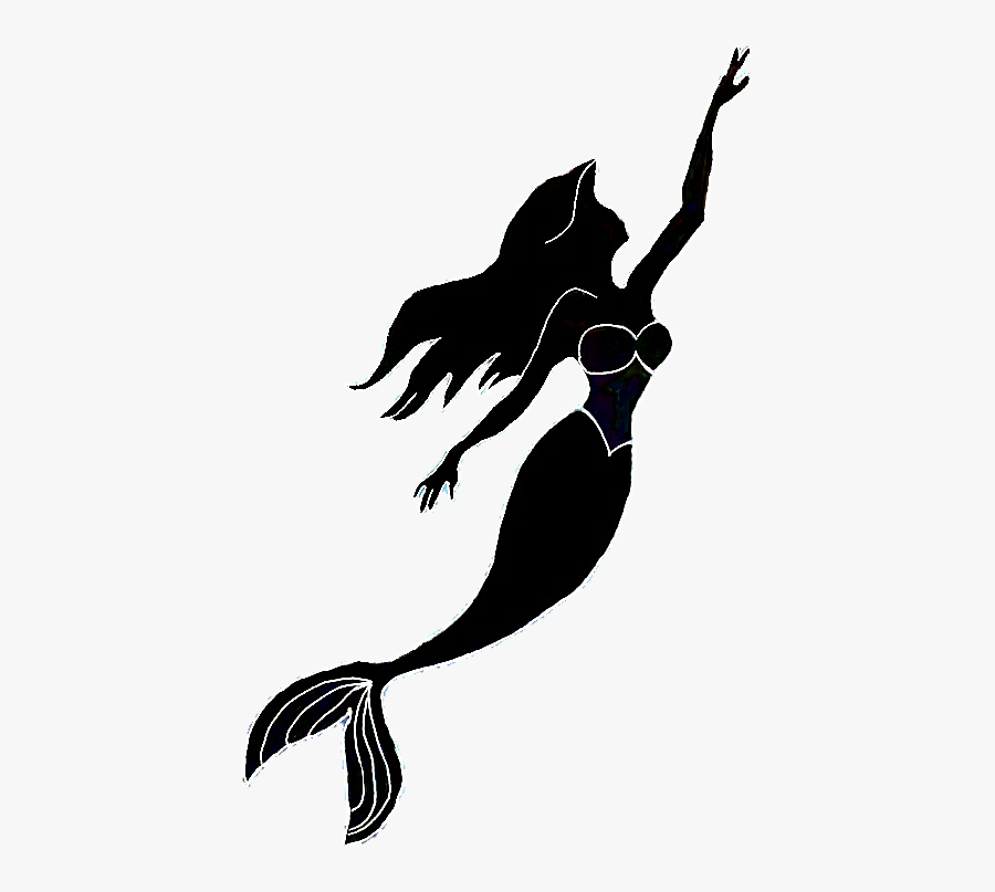 Transparent The Little Mermaid Silhouette, Transparent Clipart