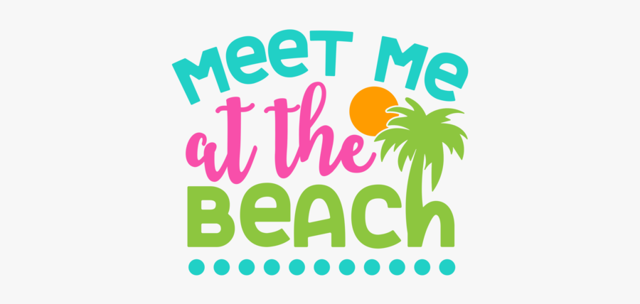 Meet Me At The Beach, Transparent Clipart