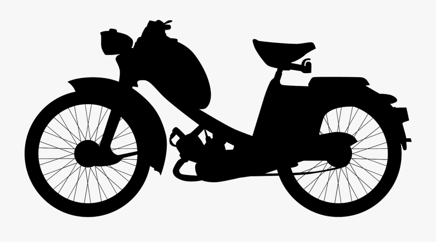 Moped, Transparent Clipart