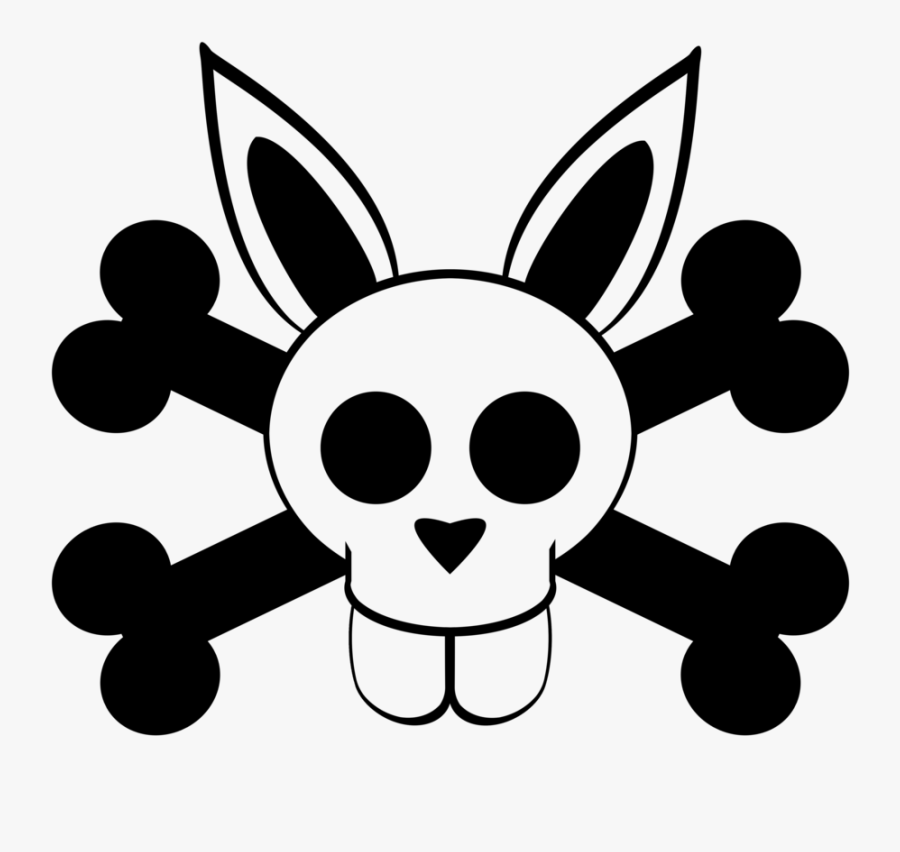 The Dead Bunny By Aktn On Deviantart - Panda Skull And Crossbones, Transparent Clipart
