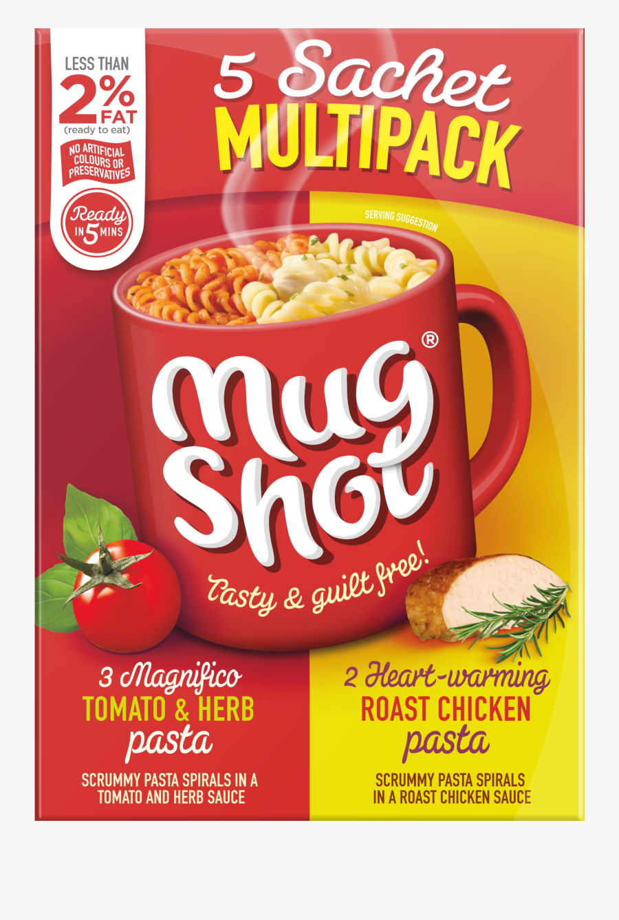 Tomato And Herb & Roast Chicken Multipack - Mugshot Multipack, Transparent Clipart
