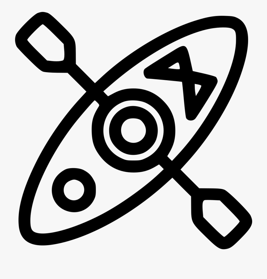 Transparent Kayak Clipart Black And White - Networking Icon Svg, Transparent Clipart
