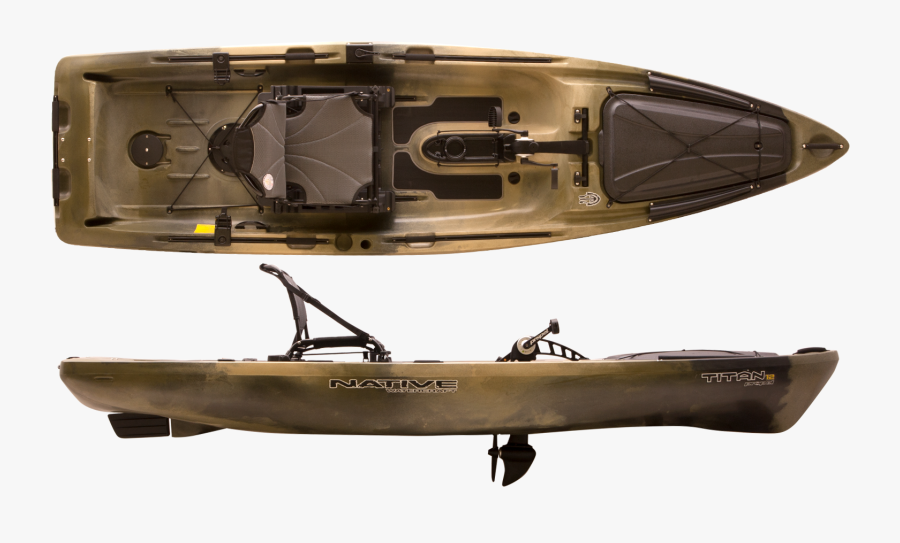 Clip Art Angler 144 Kayak - Native Watercraft Titan 10.5, Transparent Clipart