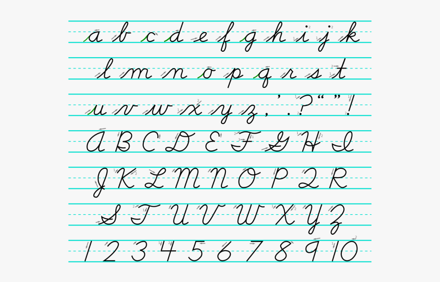 Transparent Cursive Handwriting Clipart - Word The In Cursive, Transparent Clipart