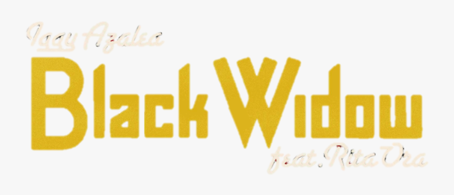 Black Widow Logo Png - Calligraphy, Transparent Clipart