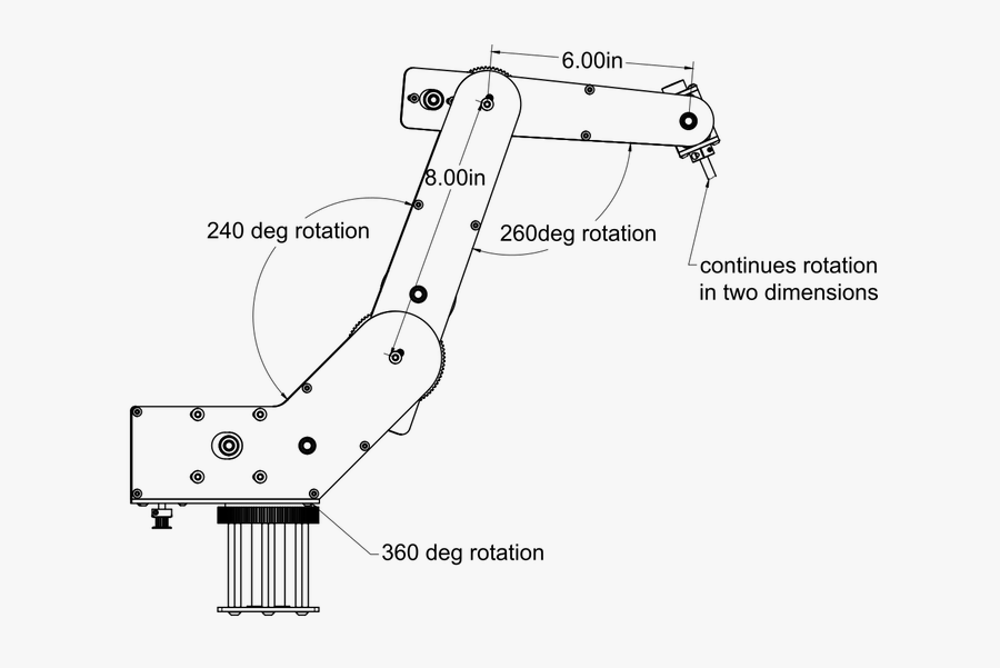 Clip Art Robotic Claw - Robotic Arm Design Dimensions, Transparent Clipart