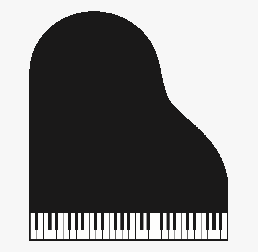 Transparent Piano Keyboard Png - Baby Grand Piano Top View, Transparent Clipart