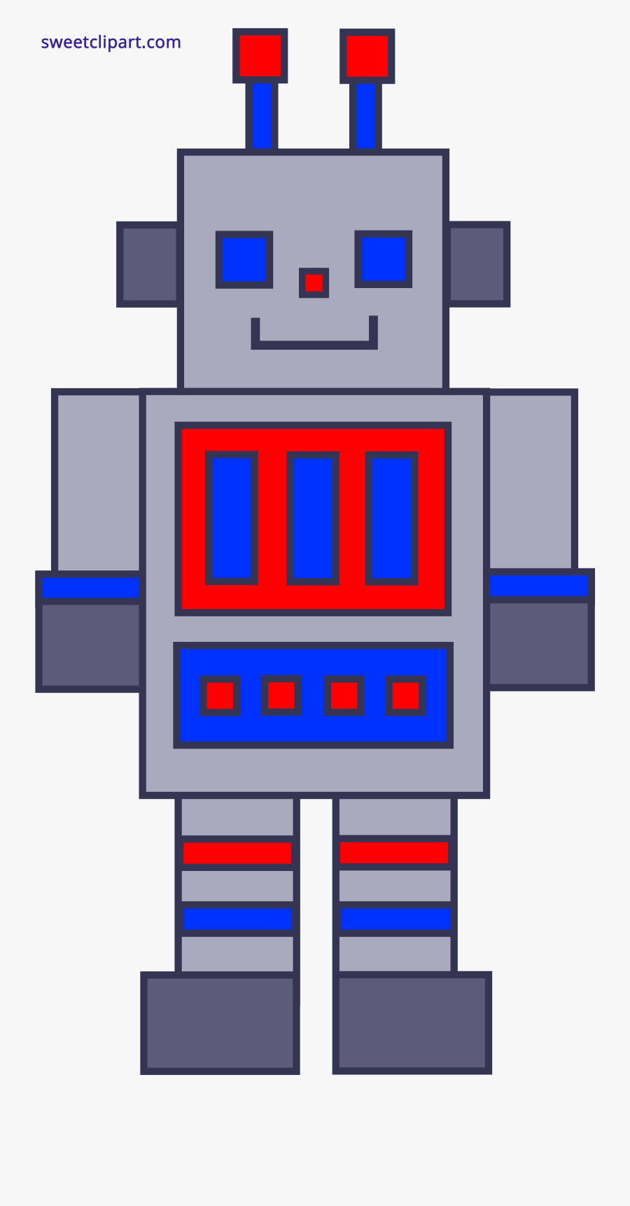 Robot Clipart Rectangle - Shape Robot Clipart, Transparent Clipart