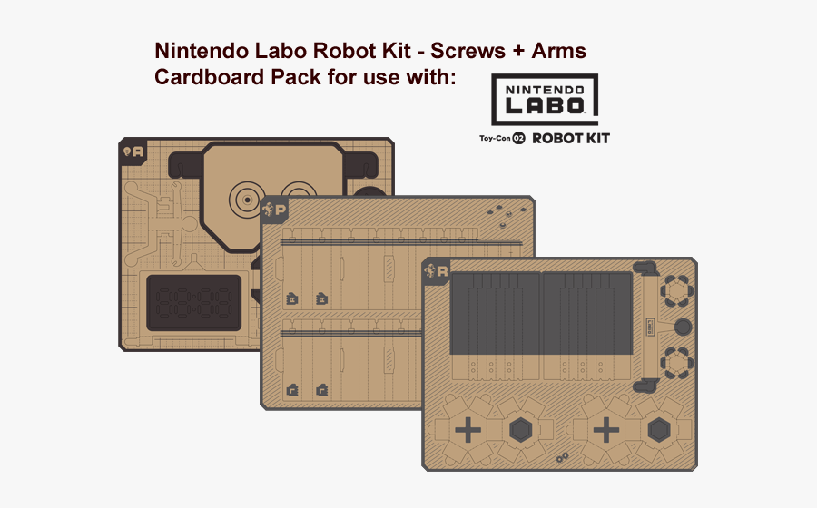 Nintendo Labo Kit Screws - Nintendo Labo Cardboard Robot, Transparent Clipart