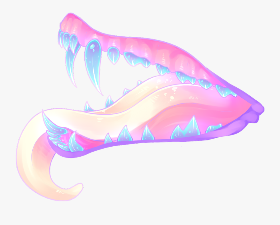 #mouth #monster #teeth #pastel #vore - Illustration, Transparent Clipart