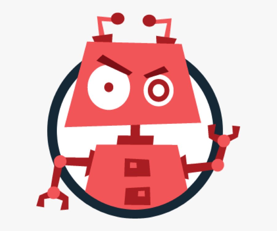 Bot Red Circled Clipart - Chatbot Context, Transparent Clipart