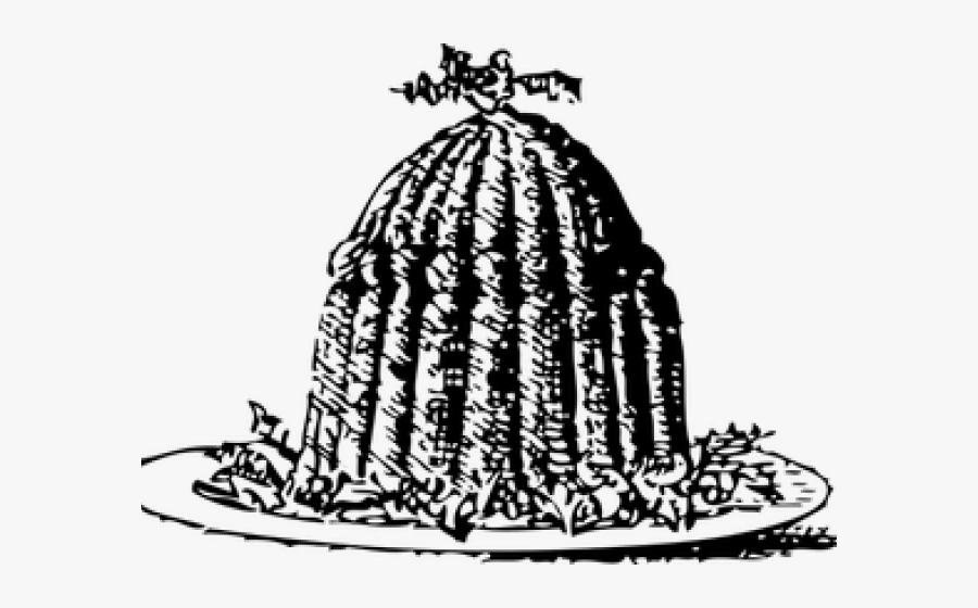 Bread Pudding Black And White, Transparent Clipart