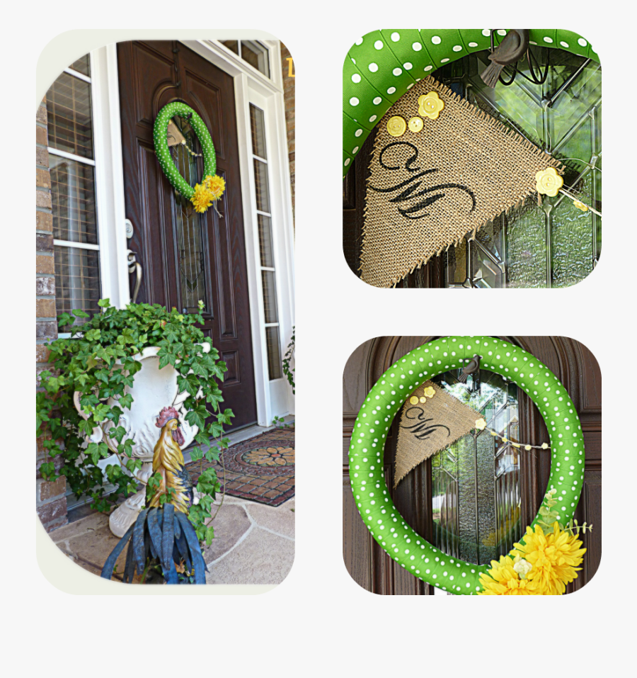 Pool Noodle Wreaths - Pool Noodle Wrapped In Burlap, Transparent Clipart