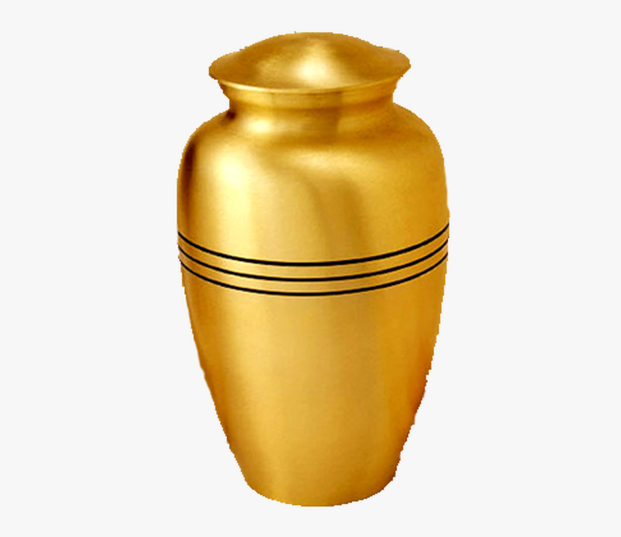 Classic Brass Cremation Urn, Transparent Clipart