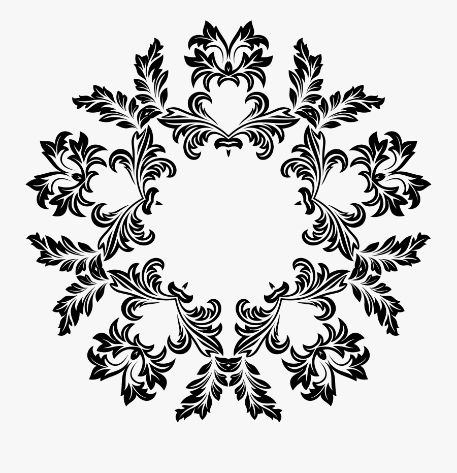 Decorative Ornamental Floral Flourish Design 6 Clip - Vektör Png, Transparent Clipart