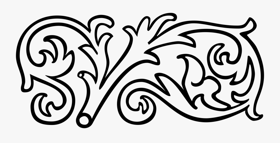 Swash Vector Flourishes - Svg Ornament , Free Transparent Clipart