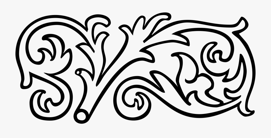 Swash Vector Flourishes - Svg Ornament, Transparent Clipart