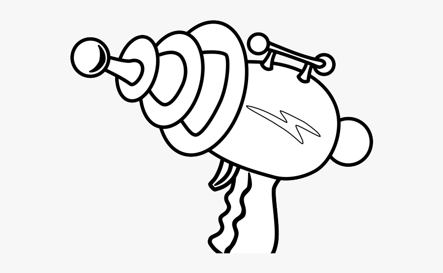 Rifle Clipart Black And White - Nerf Gun Coloring Pages, Transparent Clipart