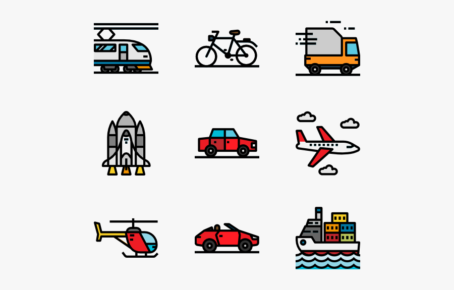 Transportation, Transparent Clipart