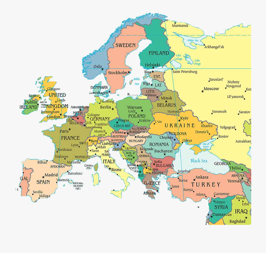 Barcelona Spain Map Of Europe, Transparent Clipart