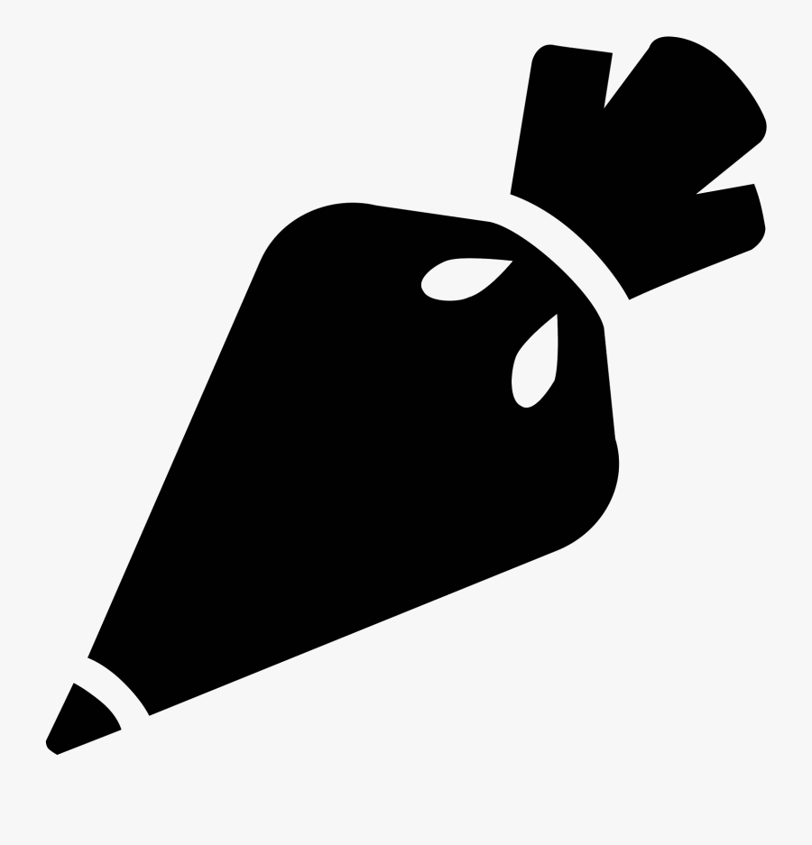 Pastry Bag Icon Free - Piping Bag Icon, Transparent Clipart