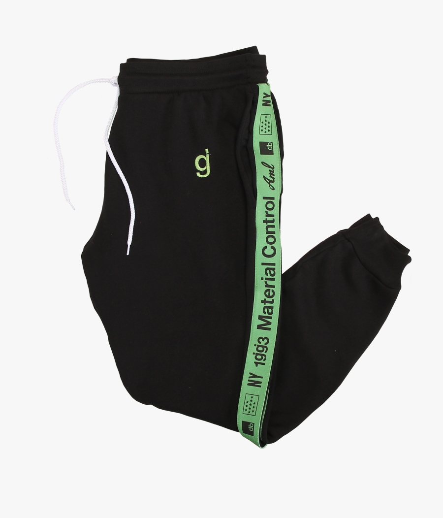 Material Control Green Piping Black Jogger $88 - Bag, Transparent Clipart