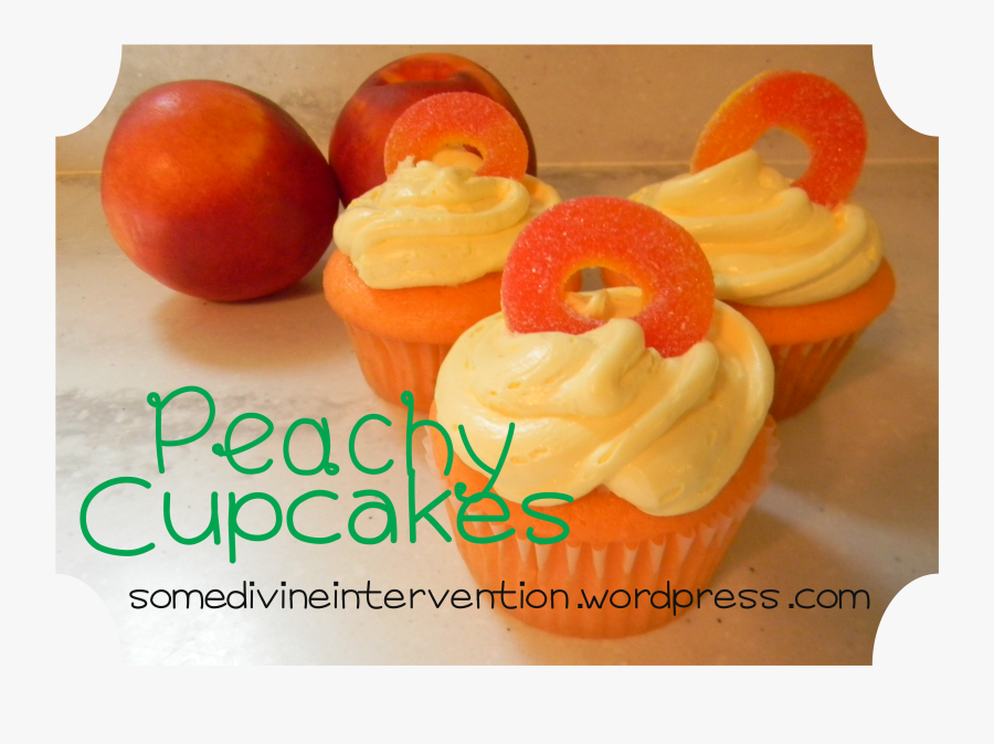 Peachy Cupcakes 1 Copy - Cupcake, Transparent Clipart