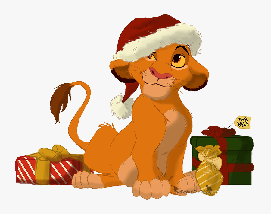 Simba By Cjtwins - Merry Christmas Lion King, Transparent Clipart