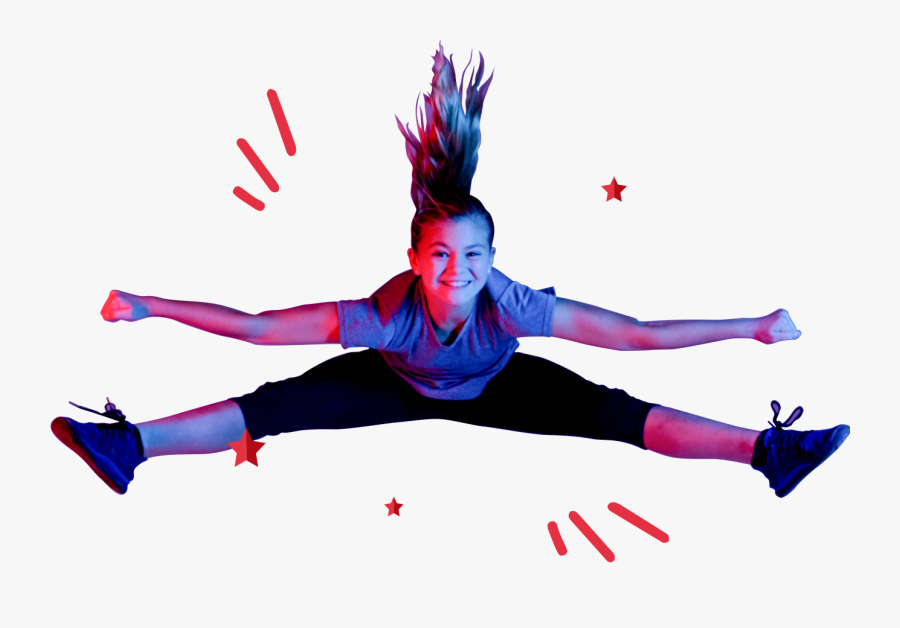 Happy Jump - Girl, Transparent Clipart