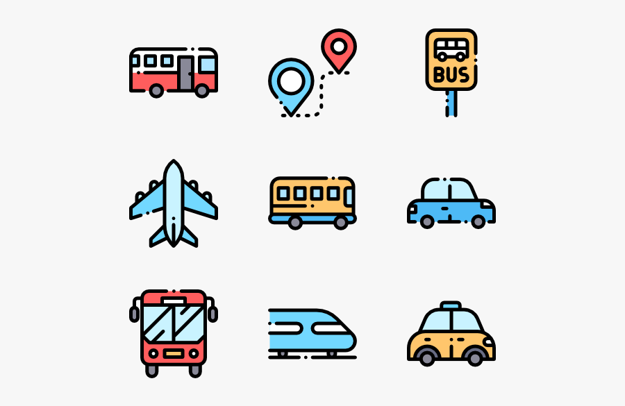 Transportation Vector Way - Public Tránportation Icon, Transparent Clipart
