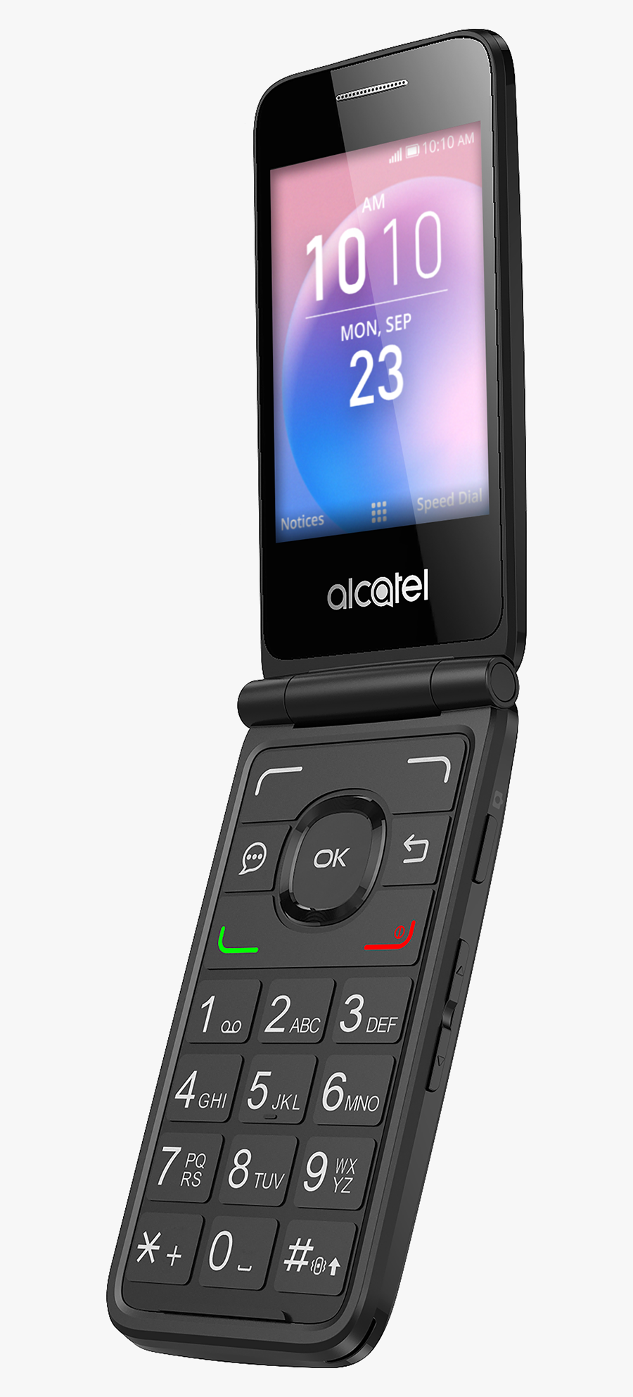 Transparent Flip Phone Png - Alcatel Go Flip V, Transparent Clipart