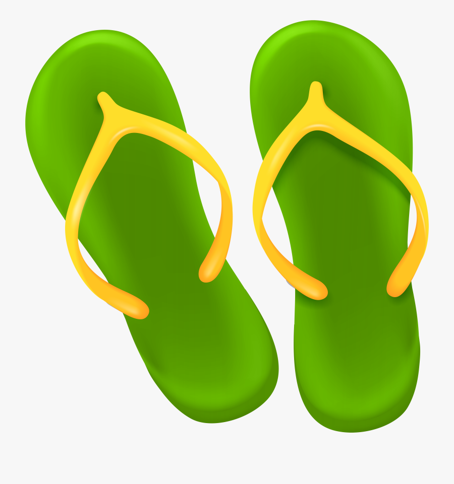 Clip Art Green Flops Clip Art - Green Flip Flops Clipart, Transparent Clipart