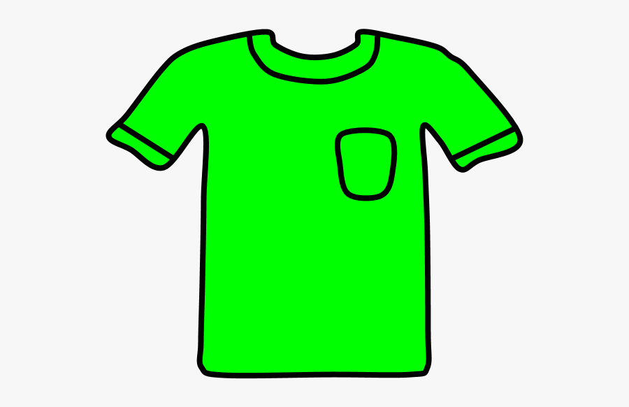 T-shirt, Pocket, Bright Green, Transparent Clipart