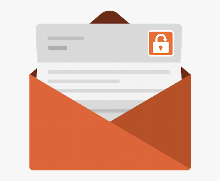 Sendsafely Makes It Easy For Users To Send And Receive - Secure Email Icon Png, Transparent Clipart