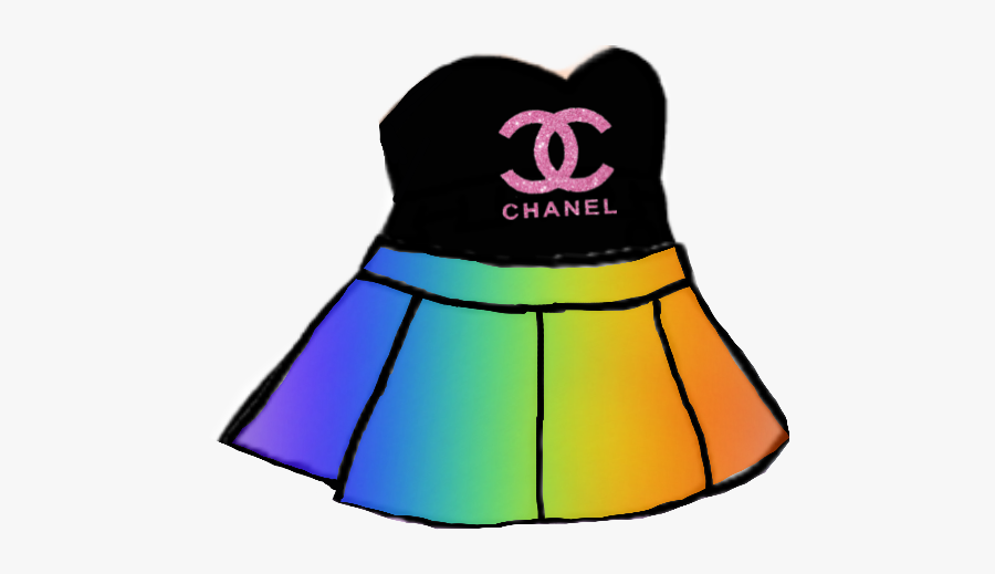 #chanel #rainbow #gachalife #gacha #dress #shirt #clothes - Gacha Life Rainbow Shirts, Transparent Clipart