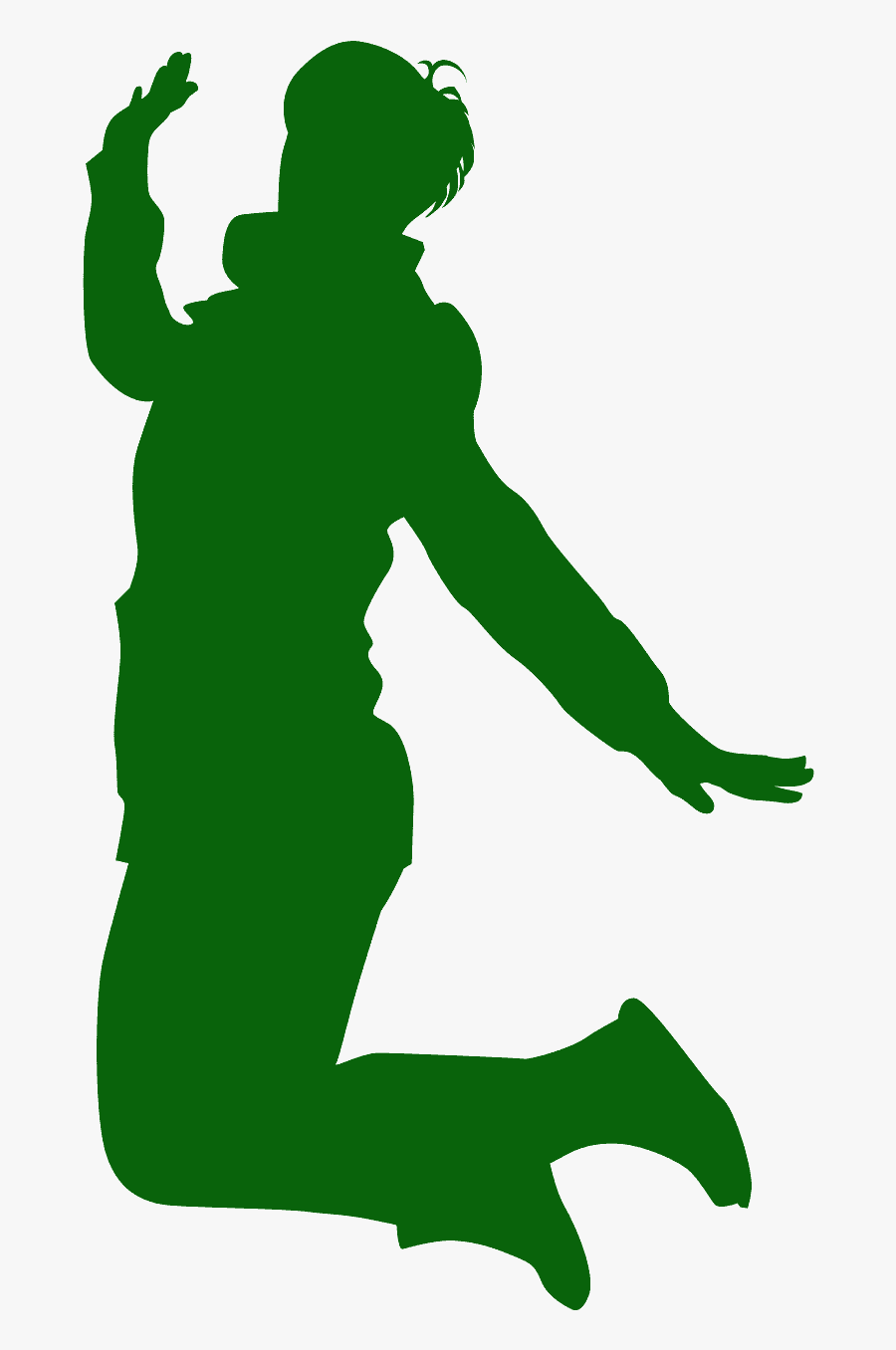 Siluetas De Personas Saltando Png, Transparent Clipart